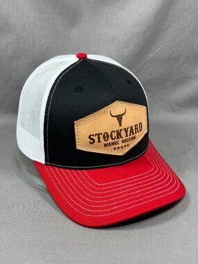 Stockyard Wamic Oregon Richardson Snapback Hat Trucker Cowboy Leather Patch Mens